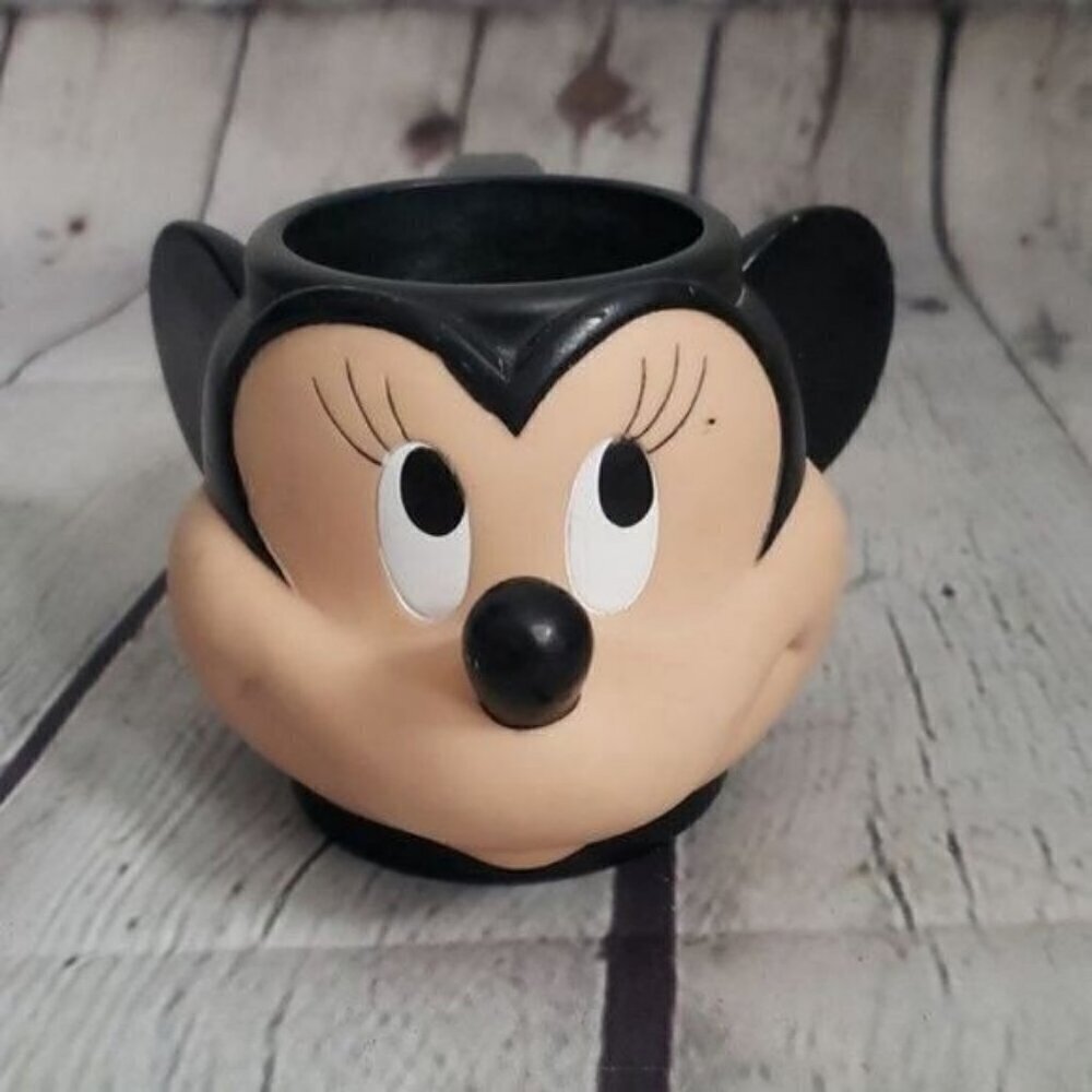 Vintage Disney Mickey Mouse Head Mug Plastic Cup